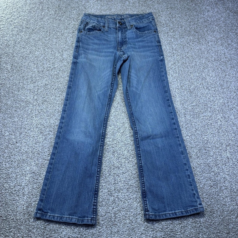 Cody James Jeans Kids 10 Blue Medium Wash Bootcut Relaxed Stretch Denim Casual